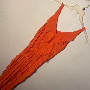 Orange Summery Pant Set Size Medium